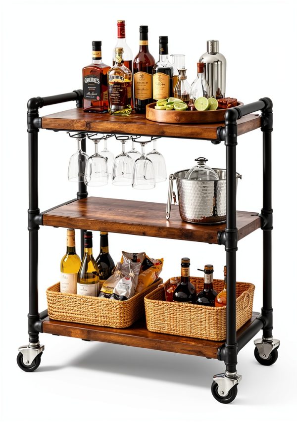 Niubid 3/4 Inch Black Iron Pipe Nipples DIY Industrial Decor-1