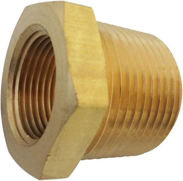 Brass NPT Hex Bushing Pipe Fitting TL TOOLEGIN Reducer-1