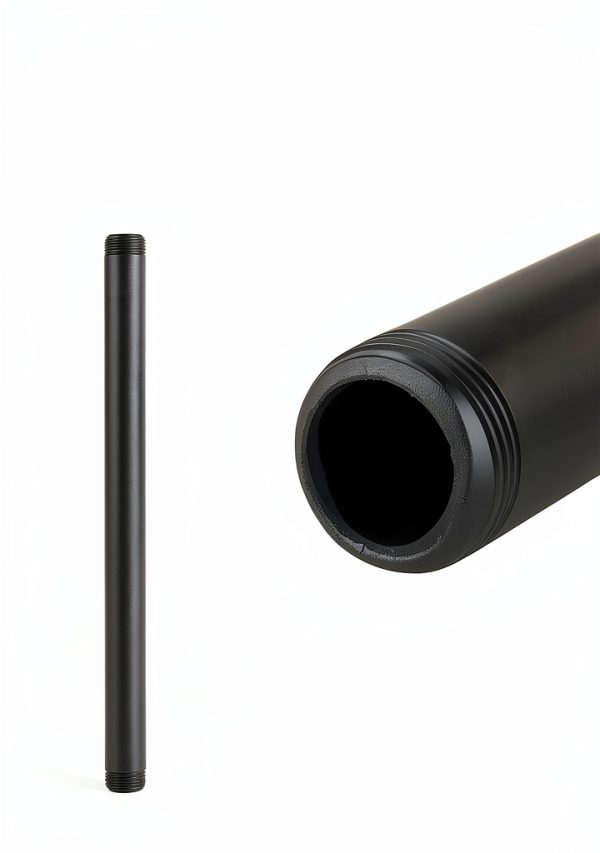 Niubid Black Malleable Iron Pipe Nipples DIY Industrial-2