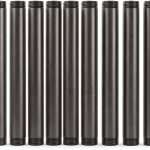 Niubid 3/4 Inch Black Iron Pipe Nipples DIY Industrial Decor-0