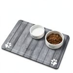 IIDEA Pet Feeding Mat Absorbent Non Slip Cat Dog Mat-0