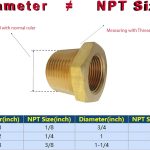 Brass NPT Hex Bushing Pipe Fitting TL TOOLEGIN Reducer-0