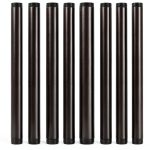 Niubid 3/4 Inch Black Iron Pipe Nipples DIY Industrial Decor-0
