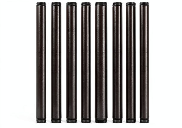 Niubid 3/4 Inch Black Iron Pipe Nipples DIY Industrial Decor-0