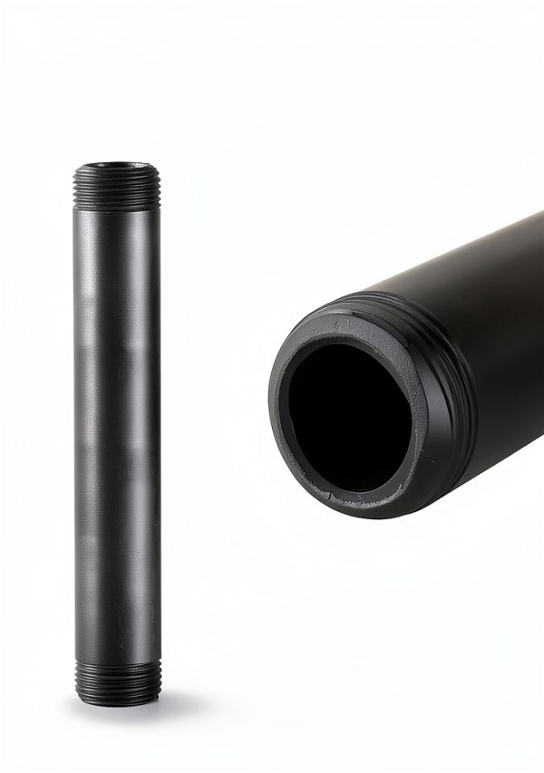 Niubid 3/4 Inch Black Iron Pipe Nipples DIY Industrial Decor-2