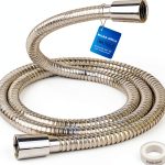 Klabb Shower Hose 80 Inch Chrome Silver Flexible PEX-0
