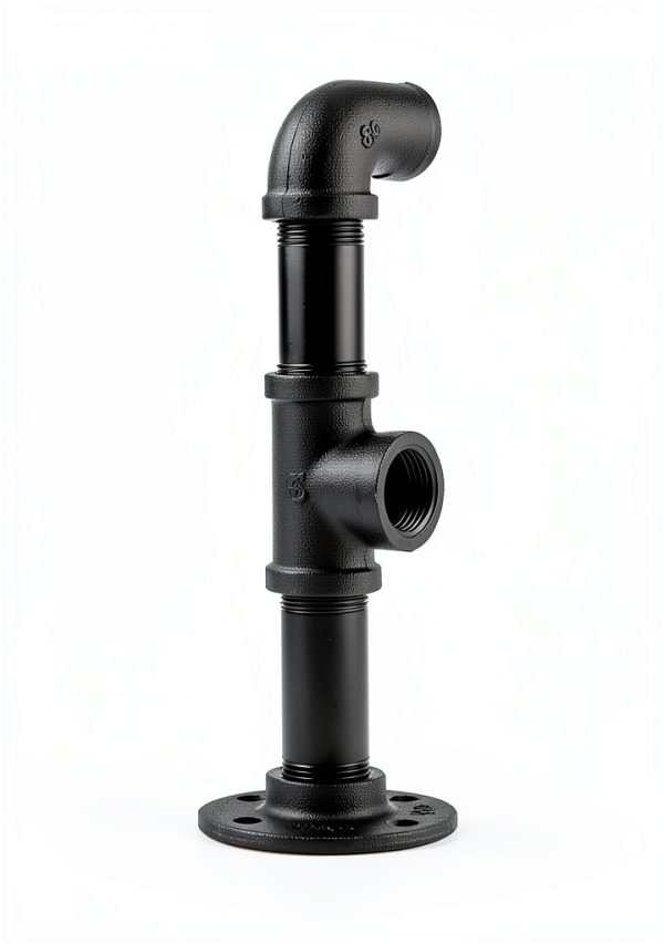 Niubid 3/4 Inch Black Iron Pipe Nipples DIY Industrial Decor-3