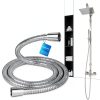 Klabb Shower Hose 80 Inch Chrome Silver Flexible PEX-7