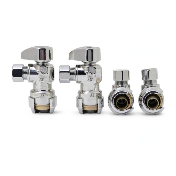 SharkBite Brass Push Angle Stop Valve Quick Connect Chrome-3