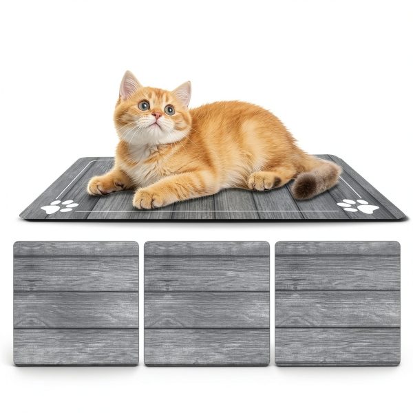 IIDEA Pet Feeding Mat Absorbent Non Slip Cat Dog Mat-2