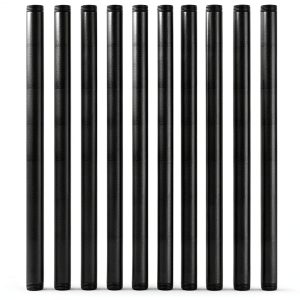 Niubid 3/4 Inch Black Iron Pipe Nipples 10 Pack-0