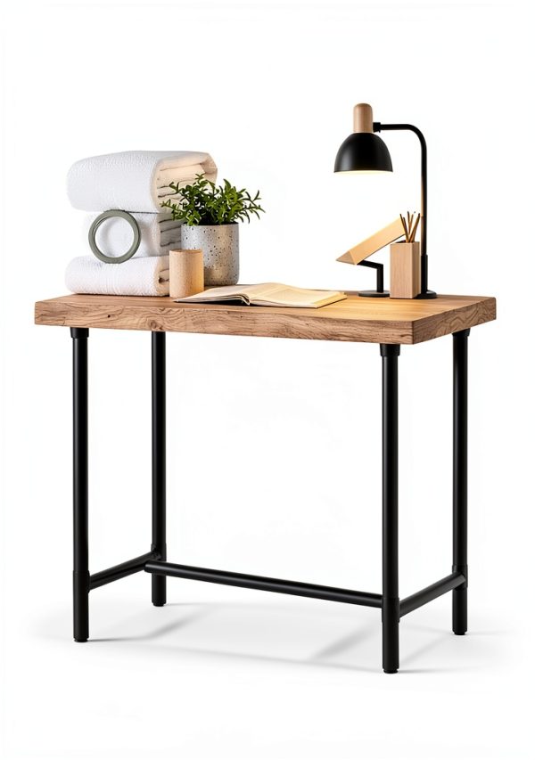 Niubid Black Malleable Iron Pipe Nipples DIY Industrial-5