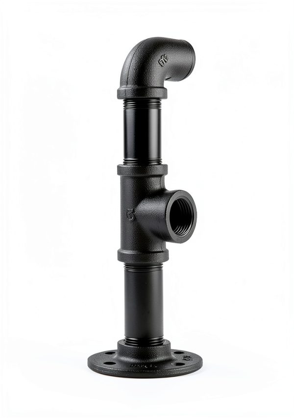 Niubid 3/4 Inch Black Iron Pipe Nipples DIY Industrial Decor-3