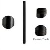 Niubid 3/4 Inch Black Iron Pipe Nipples DIY Industrial Decor-4