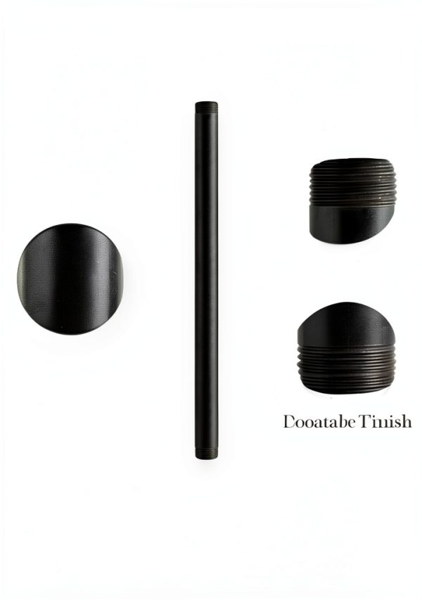 Niubid 3/4 Inch Black Iron Pipe Nipples DIY Industrial Decor-4