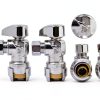 SharkBite Brass Push Angle Stop Valve Quick Connect Chrome-1