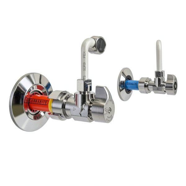 SharkBite Brass Push Angle Stop Valve Quick Connect Chrome-4