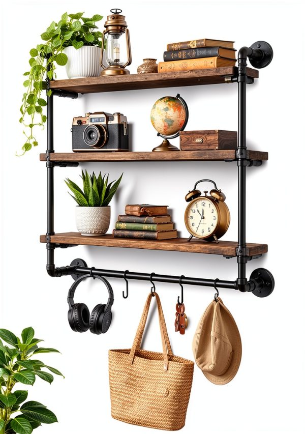 Niubid 3/4 Inch Black Iron Pipe Nipples DIY Industrial Decor-1