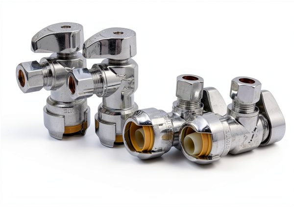 SharkBite Brass Push Angle Stop Valve Quick Connect Chrome-2