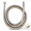 Klabb Stainless Steel Shower Hose Flexible Extra Long Chrome-0