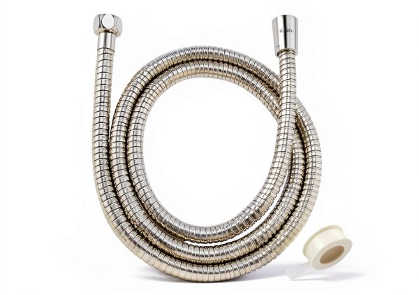 Klabb Stainless Steel Shower Hose Flexible Extra Long Chrome-0