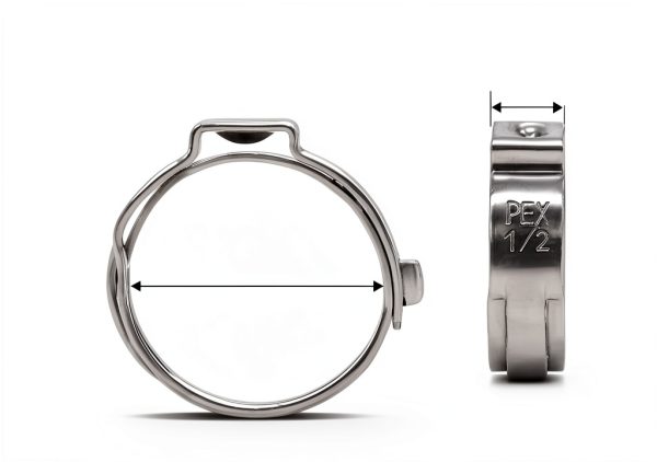WYSIWYKA PEX Clamps Stainless Steel Pipe Fittings Plumbing-2